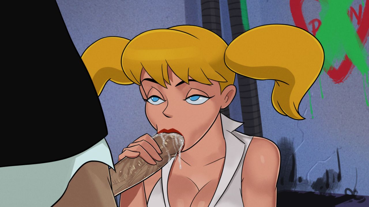 1girls, batman (series), batman: the animated series, big breasts, blonde hair, blowjob, blue eyes, breasts, cleavage, clothing, cum, cum in mouth, cum inside, dc, dc comics, dcau, faceless male, fellatio, female, female focus, harleen quinzel, harley quinn, lex luthor, lipstick, long hair, male, partial male, pigtails, red lipstick, something unlimited, straight, suit jacket, sunsetriders7, superman (series), superman: the animated series, twintails