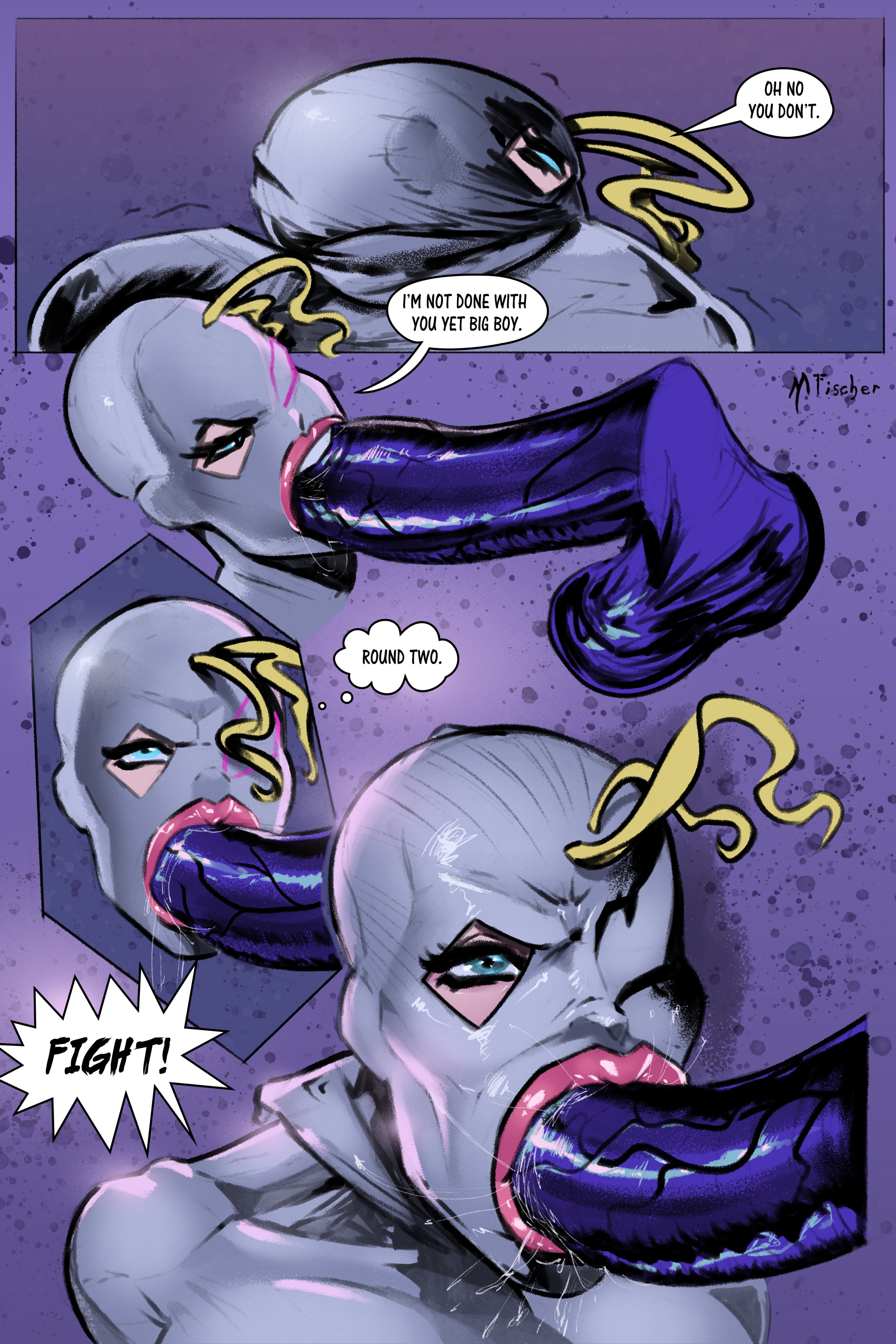 balls, big penis, blowjob, blue eyes, breasts, busty, fellatio, female, gwen stacy, hourglass figure, huge cock, imminent sex, large penis, male, marvel, marvel comics, meinfischer, penis, spider-gwen, spider-man (series), symbiote, tagme, testicles, veiny penis, venom, venom (marvel), venom's kiss (comic), wide hips
