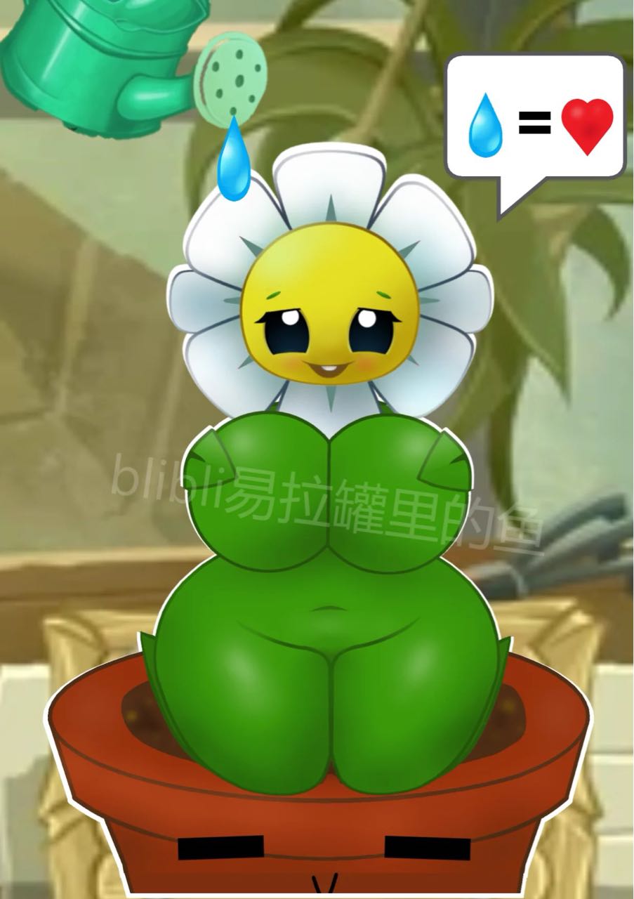 1girls, anthro, anthrofied, ass, breasts, female, flora fauna, flower-pot (pvz), ks xf, marigold (pvz), plant, plant girl, plant humanoid, plantie, plants vs zombies, plants vs. zombies, popcap games, pussy, 易拉罐里的鱼