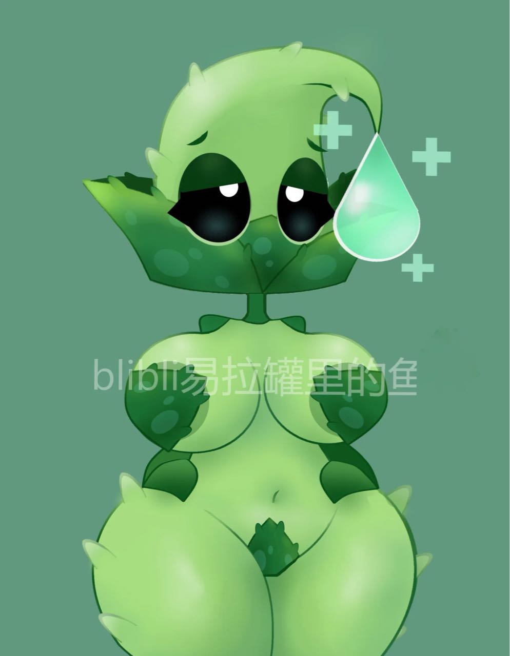 1girls aloe_(pvz) anthro anthrofied ass breasts breasts female flora_fauna ks_xf plant plant_girl plant_humanoid plantie plants_vs._zombies plants_vs_zombies popcap_games pussy
