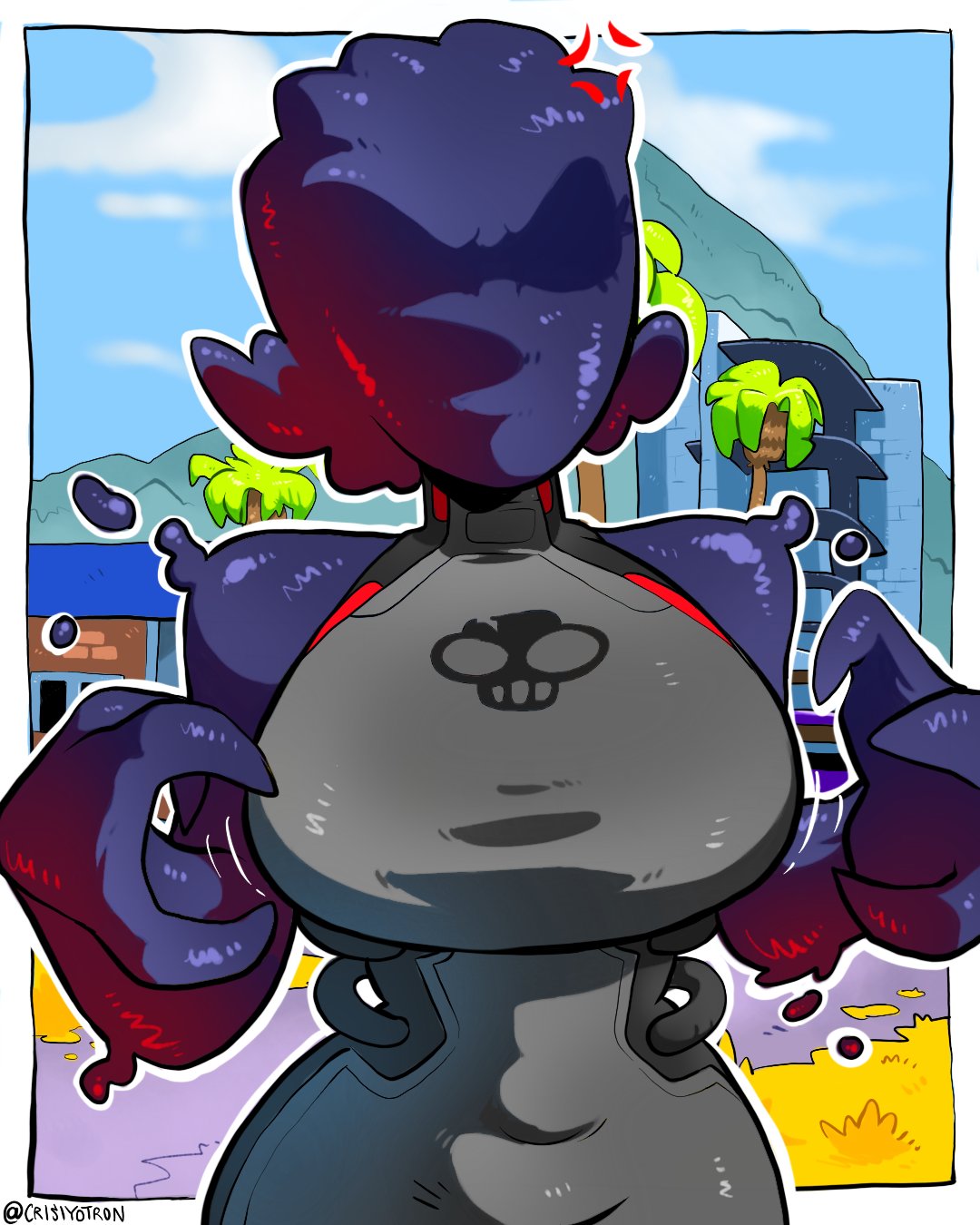 ass, big ass, big breasts, big butt, big thighs, big titties, black skin, breasts, chaos director (fortnite), clothing, crisiyotron, curvaceous, curvaceous female, curvaceous figure, curvy, curvy figure, curvy hips, elcrisiyoo, epic games, female, female focus, fortnite, fortnite: battle royale