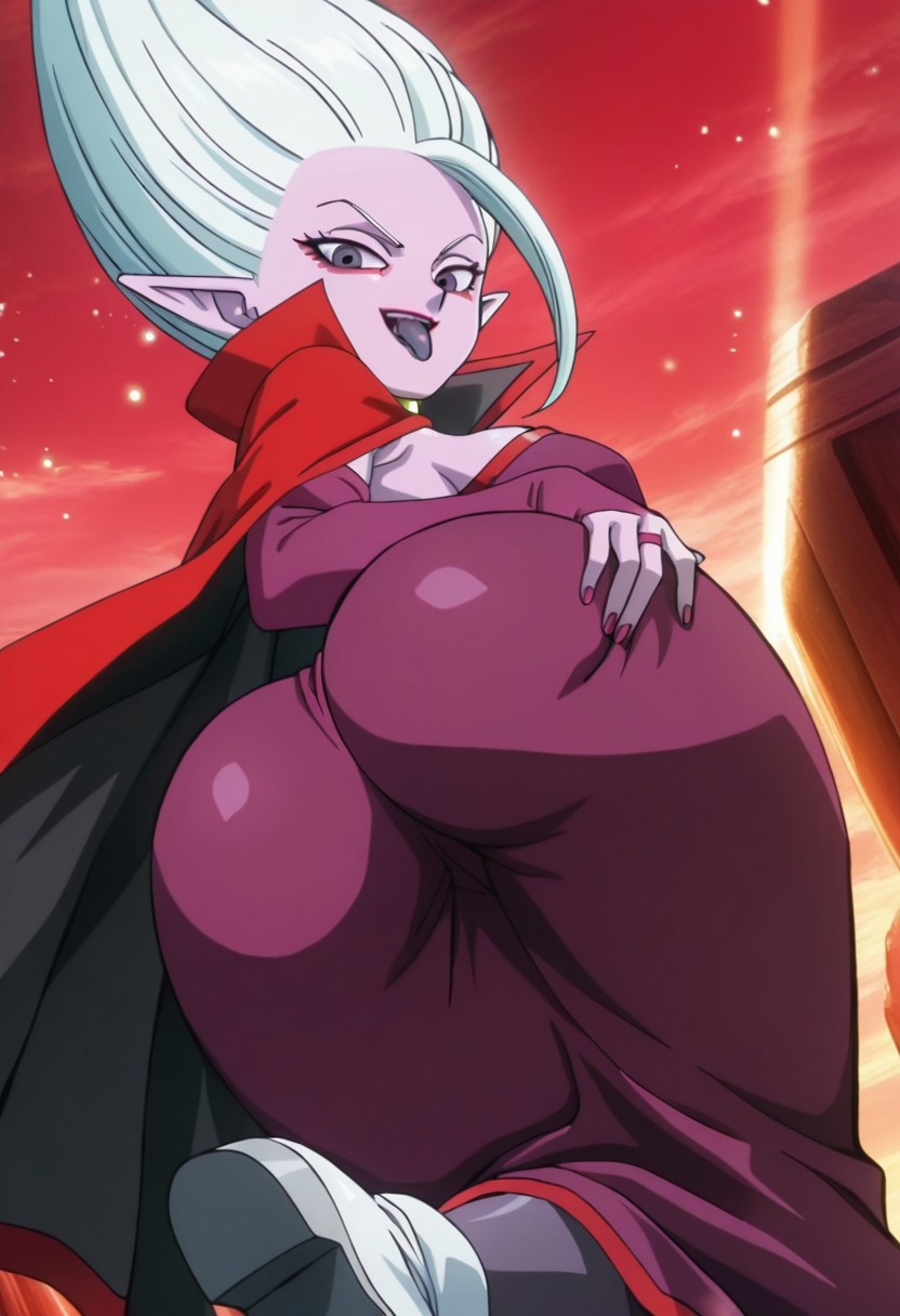 1girls, ai generated, ass, ass focus, ass grab, breasts, dr. arinsu, dragon ball, dragon ball daima, dragon ball super, dragon ball z, female, glind, lipstick, looking at viewer, nail polish, nice ass, no bra, outside, sexy, tongue, tongue out, villain, white boots, white hair, white high heels boots