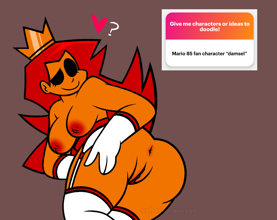 ? breasts creepypasta crown damsel_(mario_85) exposed_breasts fanart female female_focus gloves half_naked hand_on_butt heart house_of_horrorbrews lingerie lingerie_only mario_(series) mario_85 ngl nintendo nipples princess princess_peach princess_toadstool red_hair request self_upload showing_ass showing_off simple_background sohornyraccoon solo stockings super_mario_bros. tagme watermark white_gloves white_lingerie white_stockings