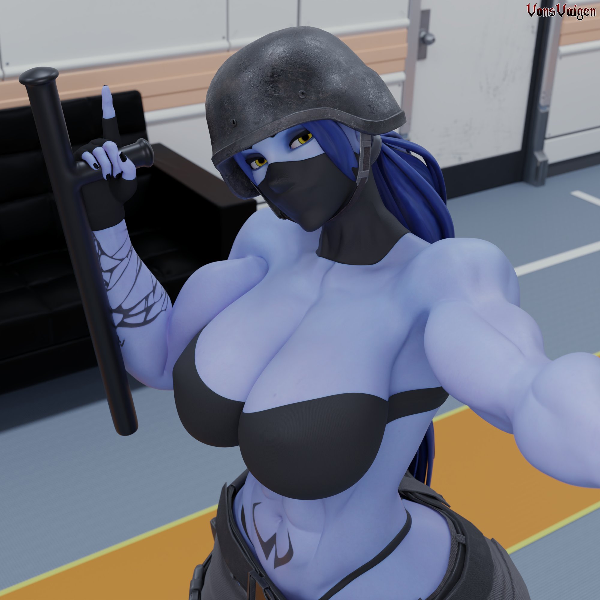 1girls, 3d, activision, amelie lacroix, ass, baton, big ass, big breasts, big thighs, blizzard entertainment, blue body, blue skin, blue-skinned female, breasts, bubble ass, bubble butt, bust, busty, chest, curvaceous, curves, curvy, curvy figure, female, female only, hips, hourglass figure, huge ass, huge breasts, large ass, legs, mature, mature female, muscular, muscular female, nightstick, overwatch, overwatch 2, selfie, slim waist, thick, thick ass, thick hips, thick legs, thick thighs, thighs, voluptuous, voluptuous female, vonsvaigen, waist, wide hips, wide thighs, widowmaker