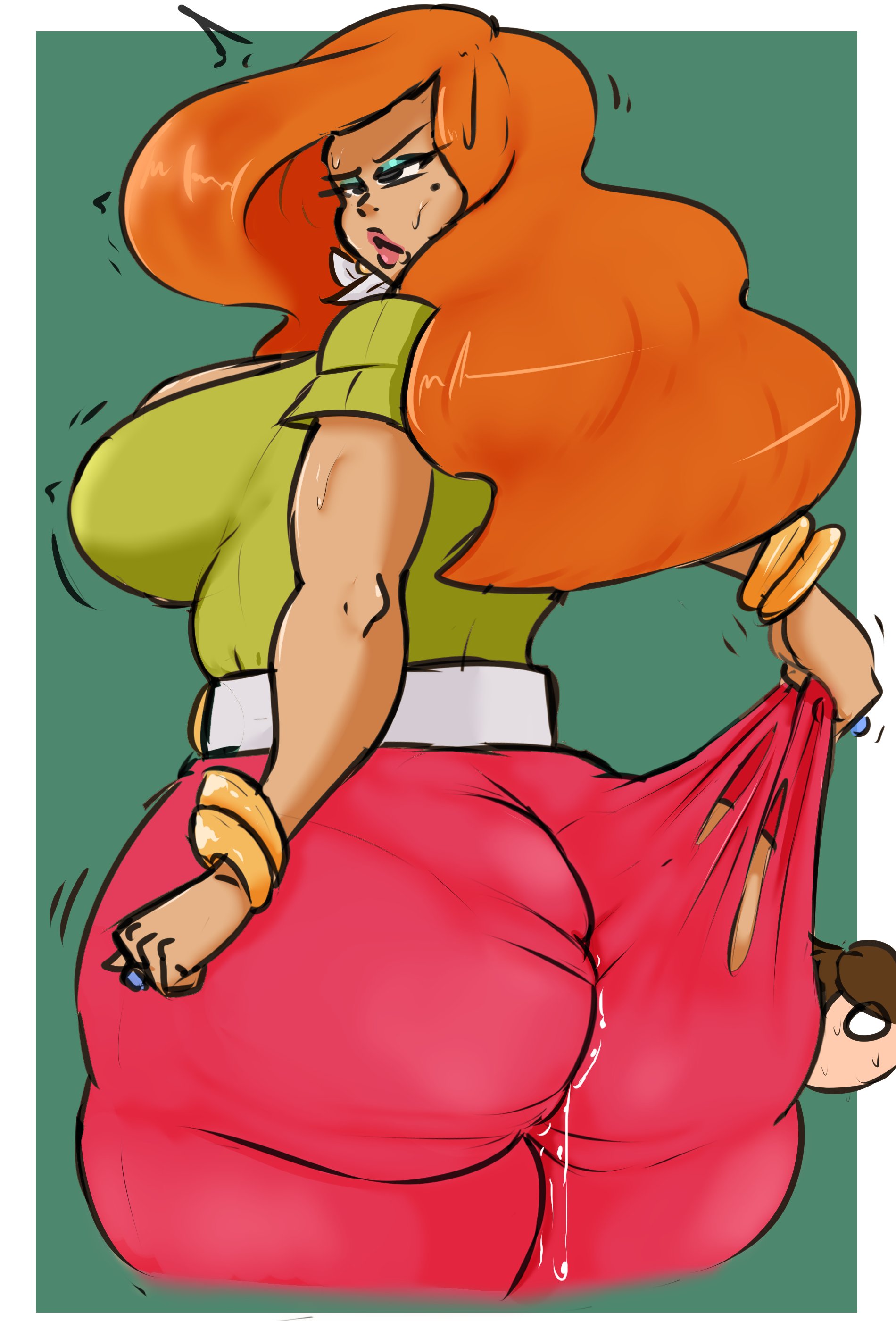 bbw, big, big ass, big boobs, big breasts, big butt, christmas, cousin mel, cum, ginger, ginger hair, gokusenpai, grandma got run over by a reindeer, huge ass, huge butt, pawg, phat ass, ripped clothing, wedgie
