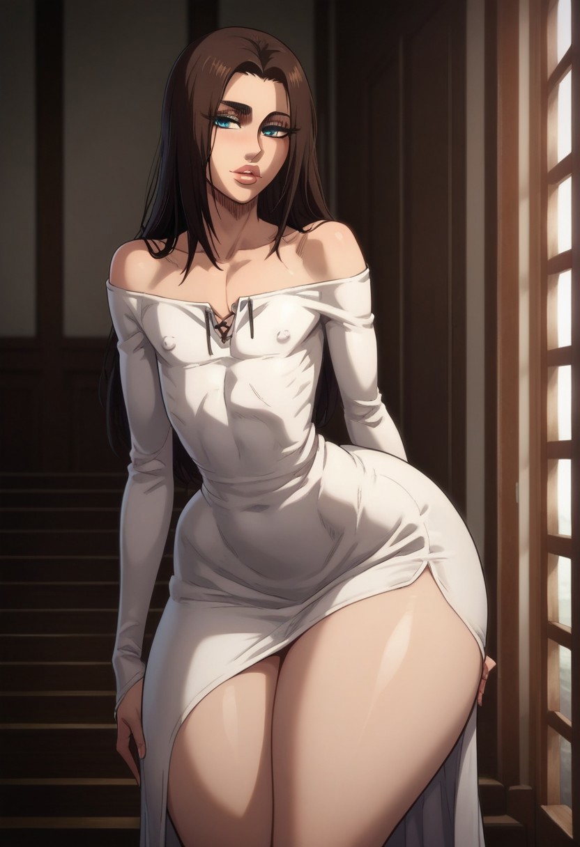 1boy 1femboy ai_generated almost_naked ass attack_on_titan bedroom_eyes big_ass bimbo bimbo_femboy bimbo_lips bottom_heavy bottom_heavy_femboy bottom_heavy_male clothed clothing crossdressing dress eren_jaeger femboy femboy_focus femboy_only femboyarashi girly hourglass_figure huge_ass hyper hyper_ass large_ass light-skinned_femboy light-skinned_male light_skin long_hair looking_at_viewer male male_focus male_only penis shingeki_no_kyojin slut slutty_clothing slutty_outfit solo_focus sundress thick_hips thick_legs thick_lips thick_thighs thin_waist trap voluptuous voluptuous_femboy voluptuous_male wide_hips