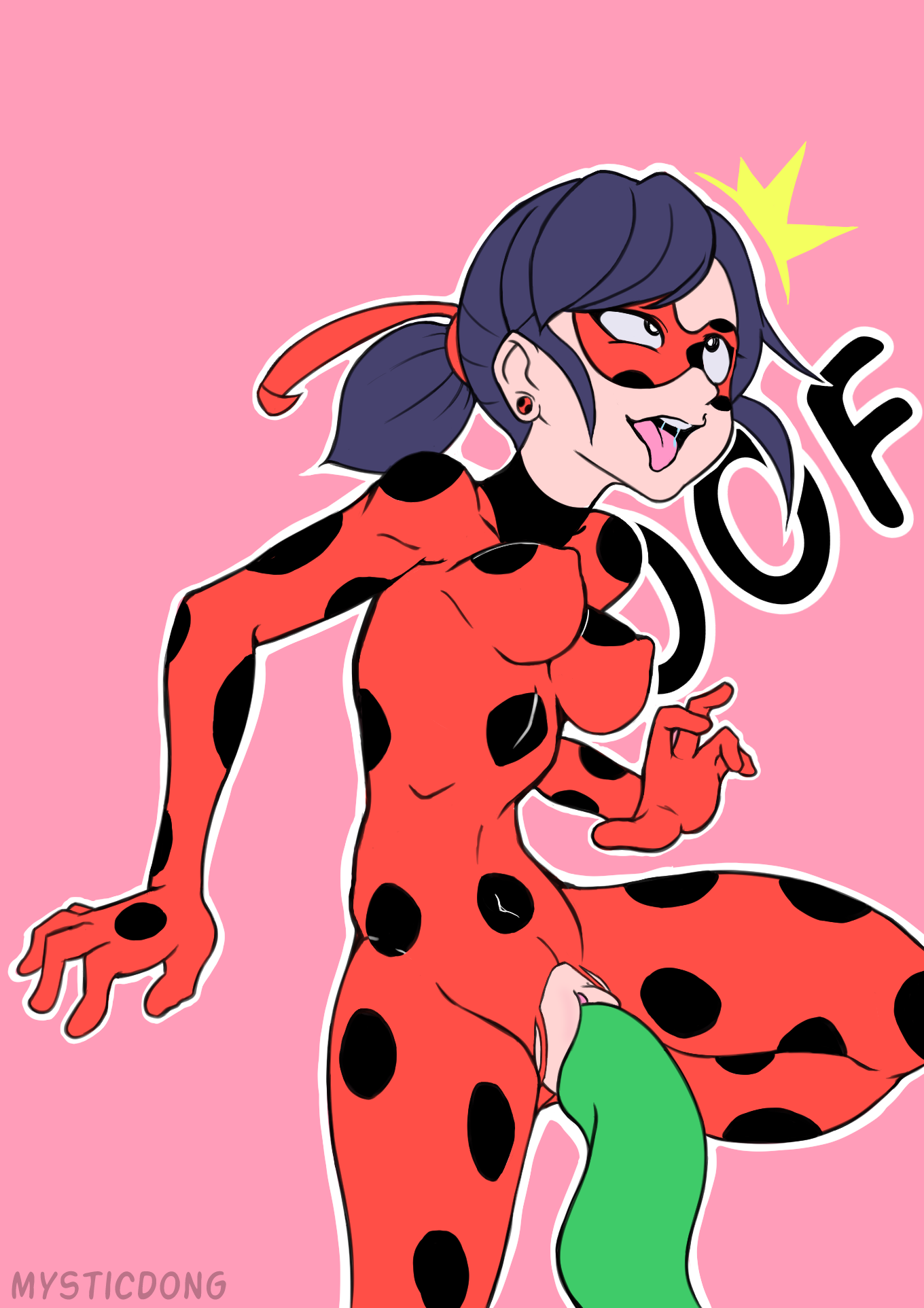 ahegao, blue hair, bodysuit, cross-eyed, eyes rolling back, female, female protagonist, marinette cheng, marinette dupain-cheng, mask, miraculous ladybug, mystic dong, oof, ponytail, pussy, ripped bodysuit, ripped clothing, saliva, tentacle, tongue, tongue out, torn clothes, vagina, vaginal penetration