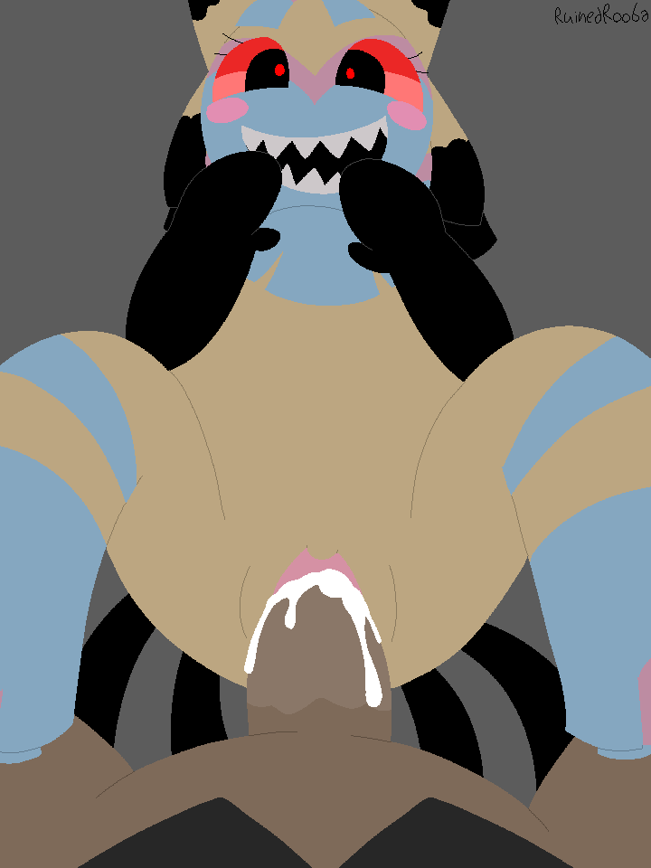 1boy, 1boy1girl, 1girls, blush stickers, bodily fluids, brown body, cock, cum, cum inside, dandy's world, dick, digital media (artwork), duo, f/m, female, female on male, female/male, funnyfaemeat, genital fluids, genitals, gray background, grey background, ichor, m/f, male, male on female, male pov, male/female, mostly offscreen character, mostly offscreen male, no human, no humans, no-human, non human, non-human, non-human only, open mouth, penetration, penis, penis in pussy, pixel (artwork), pixel art, plain background, png, pov, pov male, pussy, red sclera, roblox, roblox game, rodger (dandy's world), semen, sex, sharp teeth, simple background, straight, twisted yatta (dandy's world), vaginal penetration, vaginal sex, vulva, yatta (dandy's world), yellow body
