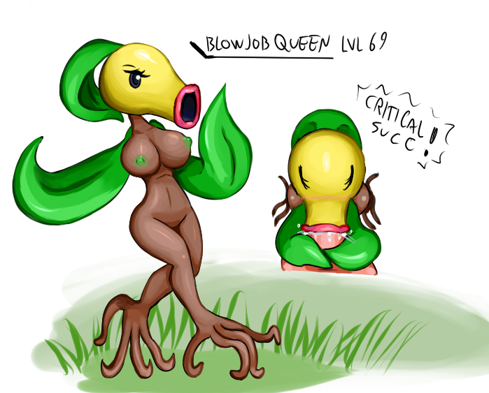 bellsprout bodily_fluids breasts cactuscacti cum cum_in_mouth cum_inside disembodied_penis duo english_text fellatio female female_penetrated genital_fluids genitals green_nipples humanoid leaf leaf_hair male male_penetrating male_penetrating_female nintendo nipples nude onahole_parasite oral penetration penile penis plant plant_hair pokémon_(species) pokemon pseudo_hair sex simple_background smooth_skin solo solo_focus straight text video_games wide_hips