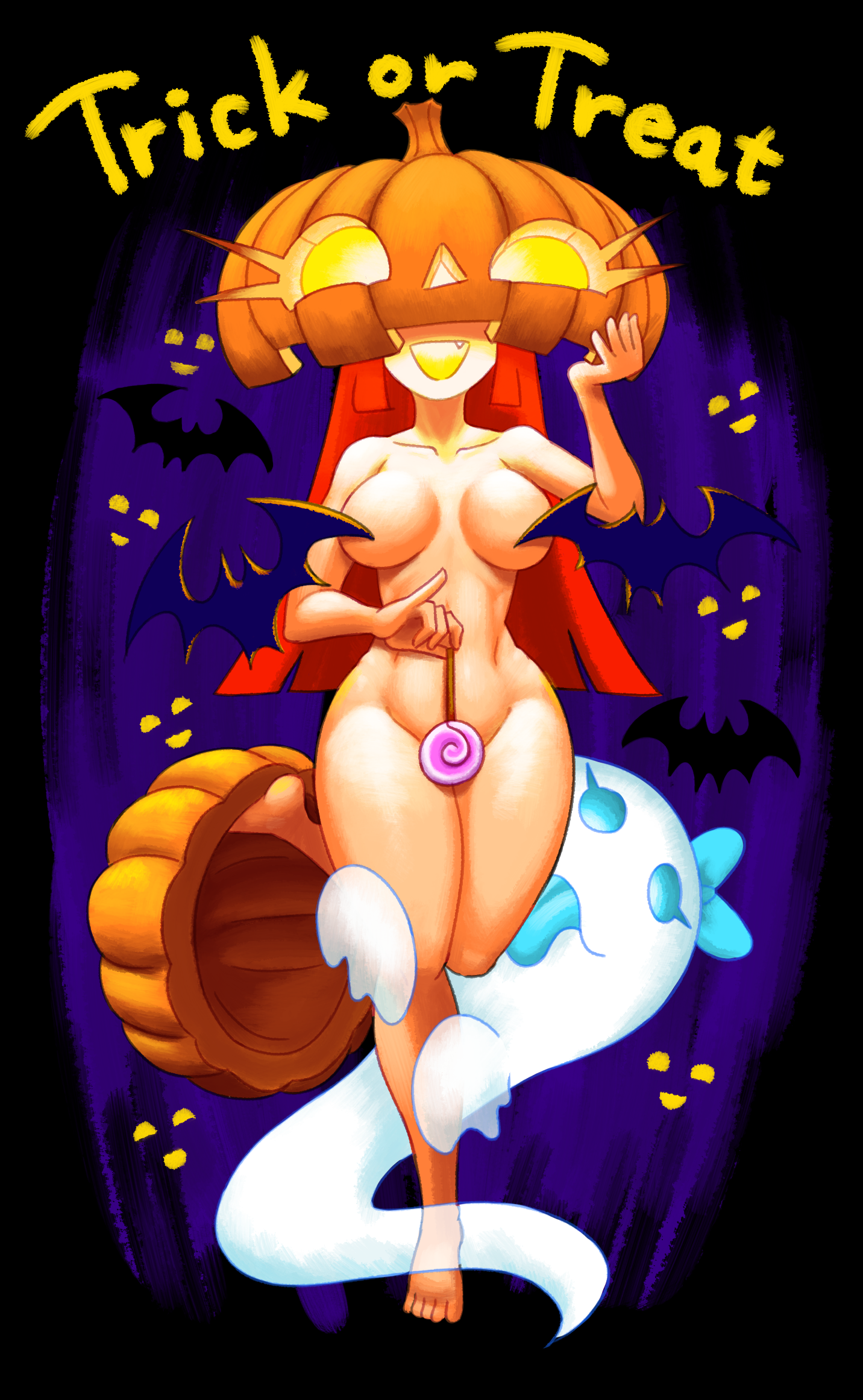 female, ghost, halloween, lollipop, long hair, minus8, tagme