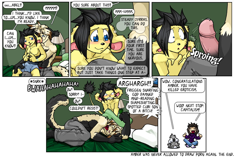 abel_(dan_and_mab's_furry_adventures) amber dan_and_mab's_furry_adventures dmfa funny furry fuzzy jyrras male_only webcomic