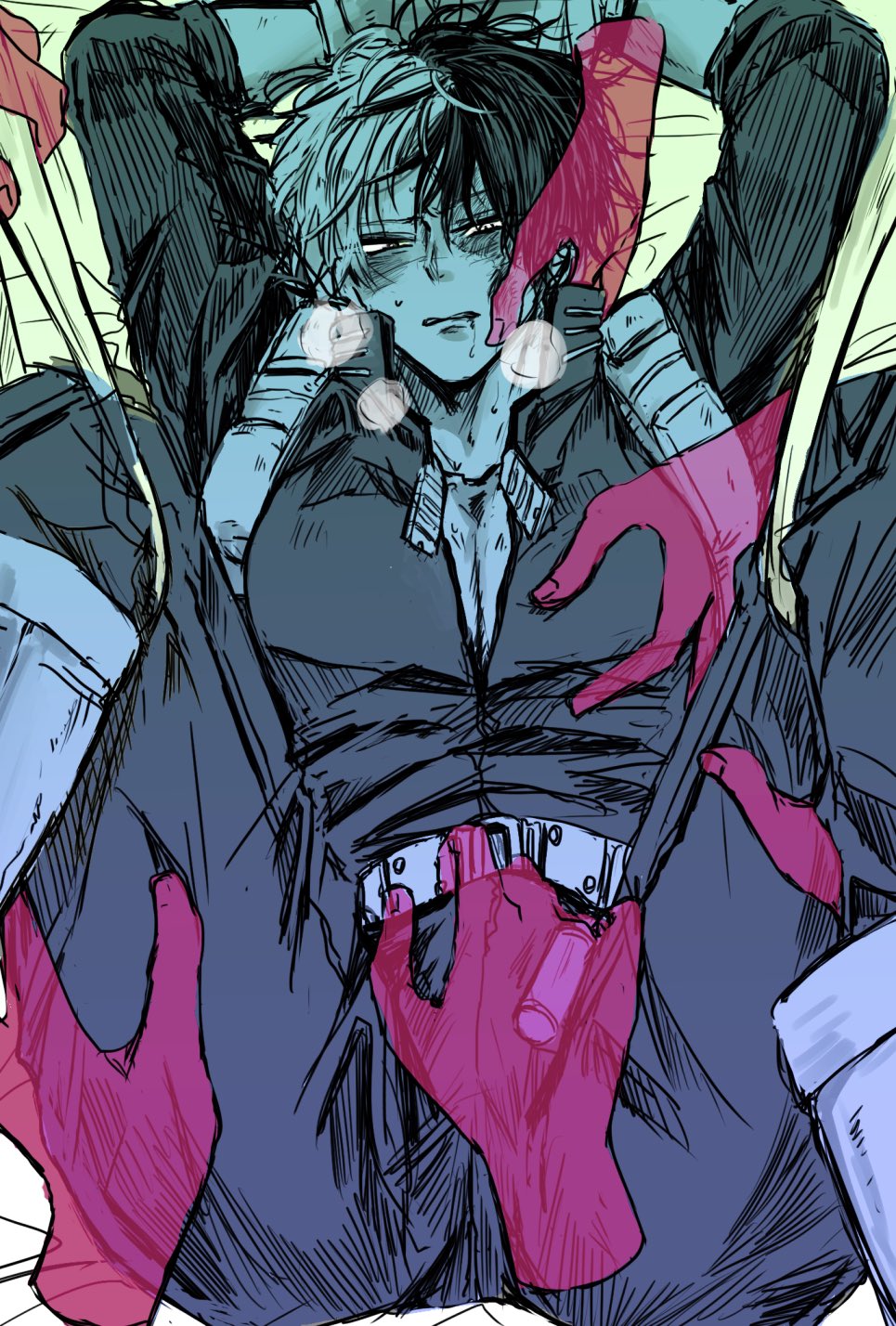 forced yaoi, groping, male, male only, molestation, my hero academia, rape, shouto todoroki, yaoi