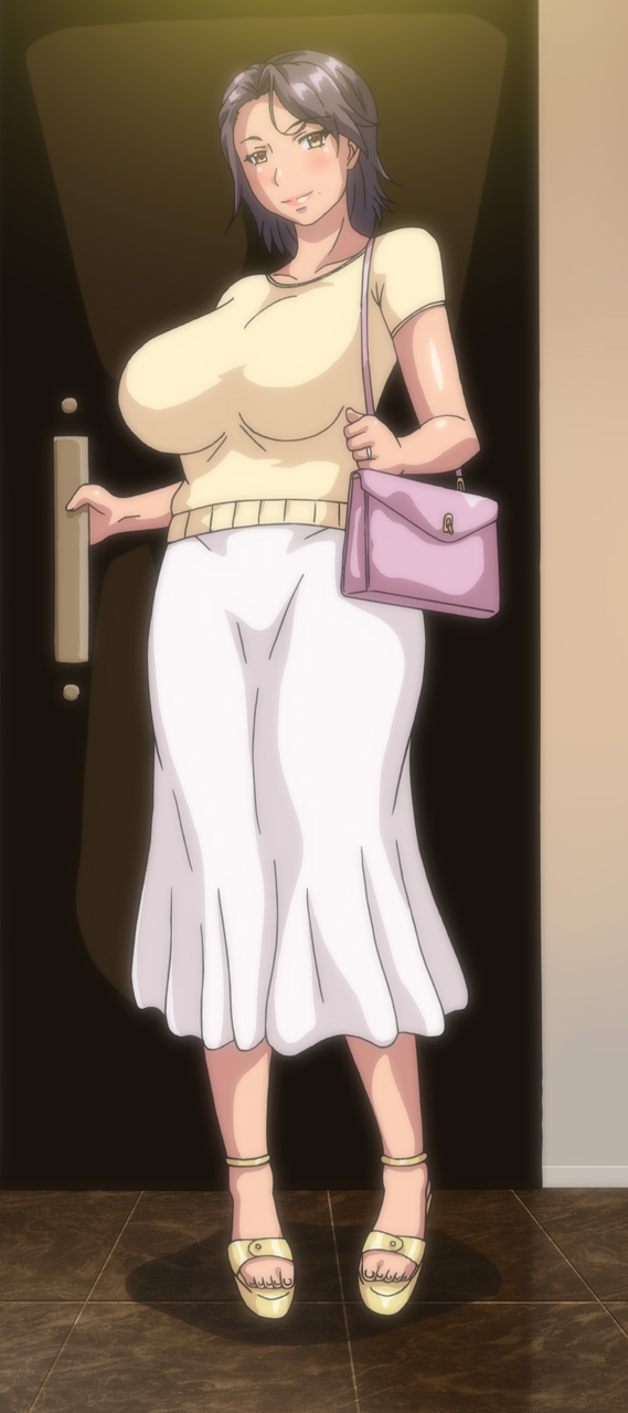 10s, 1girls, 2010s, 2019, 2d, animated, anime screencap, antechinus, breasts, bunnywalker, feet, female, high resolution, huge breasts, legs, lips, looking at viewer, married female, mature, mature female, milf, ova, plump, sandals, screen capture, screencap, screenshot, short hair, skirt, smile, solo, stitched, t-rex (animation studio), t-rex (company), tsuma ga kirei ni natta wake