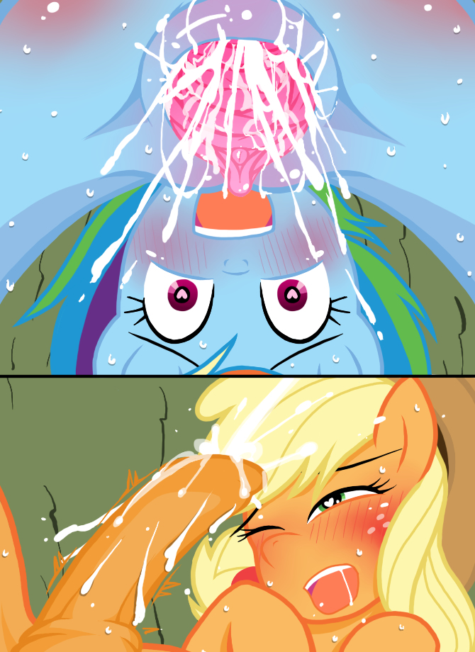 applejack_(mlp) female friendship_is_magic futanari intersex my_little_pony rainbow_dash_(mlp) smooth_skin zat