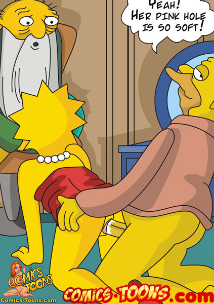 1girls abraham_simpson all_fours bent_over color doggy_style female from_behind grandfather_and_granddaughter hair human human_only incest jasper_beardly lisa_simpson male multiple_males sex short_hair skin spiky_hair straight text the_simpsons url vaginal_penetration watermark website yellow_body yellow_hair yellow_skin