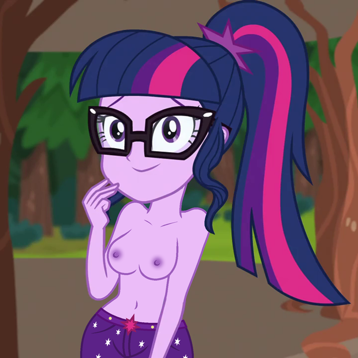 1girls accurate_art_style areolae breasts casual_nudity casual_topless edit edited_screencap equestria_girls female glasses hasbro legend_of_everfree my_little_pony nipples purple_eyes purple_skin pussy sci-twi screencap screenshot_edit smile topless twilight_sparkle_(mlp)