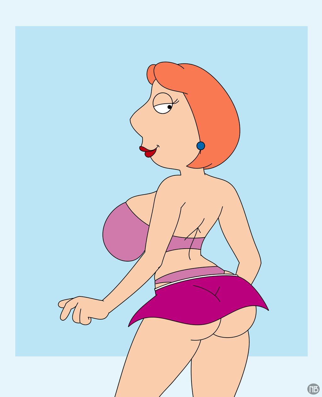 1girls adult_swim alternate_breast_size apple_butt ass breasts bubble_ass bubble_butt butt clothed clothes clothing curvaceous curvy curvy_body curvy_female curvy_figure family_guy fanart female female_only hips hourglass_figure large_breasts legs light-skinned_female light_skin lips lipstick lois_griffin lower_body milf new-nano-b orange_hair outfit red_lips red_lipstick seductive seductive_eyes seductive_gaze seductive_look seductive_smile short_hair thick_legs thick_thighs thighs tight_clothing upper_body voluptuous watermark