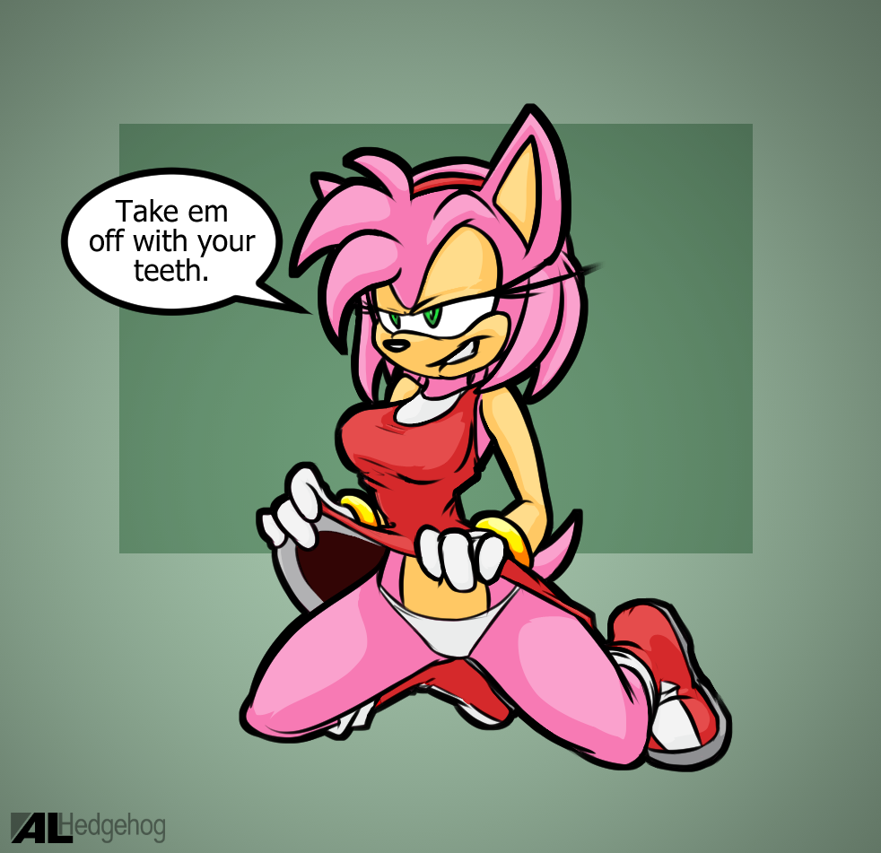 1girls alhedgehog amy_rose anthro bedroom_eyes breasts clothed clothed_female dialogue dress english english_text eyelashes female female_focus female_only fully_clothed furry green_eyes medium_breasts mobian_(species) panties photo pink_body pink_fur sega simple_background skirt skirt_lift solo solo_female sonic_(series) sonic_the_hedgehog_(series) teasing text underwear video_games watermark