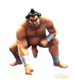 ganryu_(tekken) hanging_cock hanging_penis male male_only mmoboys mmoboys_(artist) screenshot_edit tekken