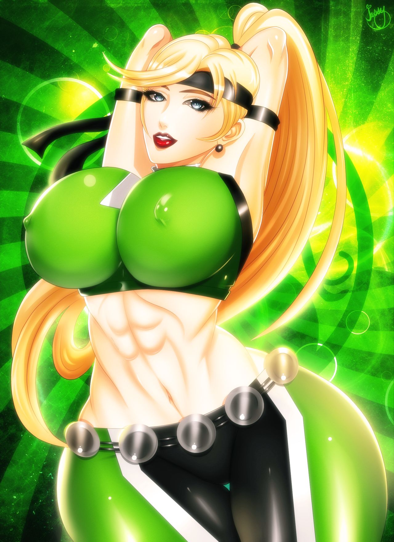 1girls 2d abs big_breasts blonde blonde_hair breast_expansion breasts expansion female female_only huge_breasts jassycoco large_breasts light-skinned_female light_skin lips lipstick midriff midway midway_games military mortal_kombat netherrealm_studios nipple_bulge pinup red_lips red_lipstick solo sonya_blade voluptuous waist wide_hips