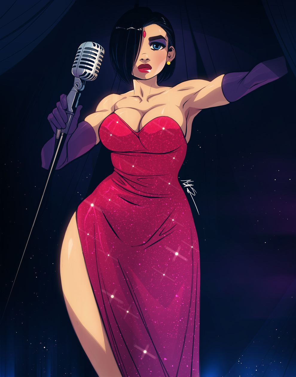 1girls, bare shoulders, big breasts, black hair, blue eyes, breasts, busty, cleavage, cosplay, dc, dc comics, disney, dress, elbow gloves, eyeshadow, female, female focus, female only, hourglass figure, jessica rabbit (cosplay), light skin, light-skinned female, lipstick, makeup, msperoni, pale skin, pale-skinned female, pinup, pinup pose, pose, posing, presenting, rachel roth, raven (dc), red dress, red lipstick, short hair, skin tight, standing, straight hair, teen titans, thick thighs, thunder thighs, triplexmile, who framed roger rabbit, wide hips