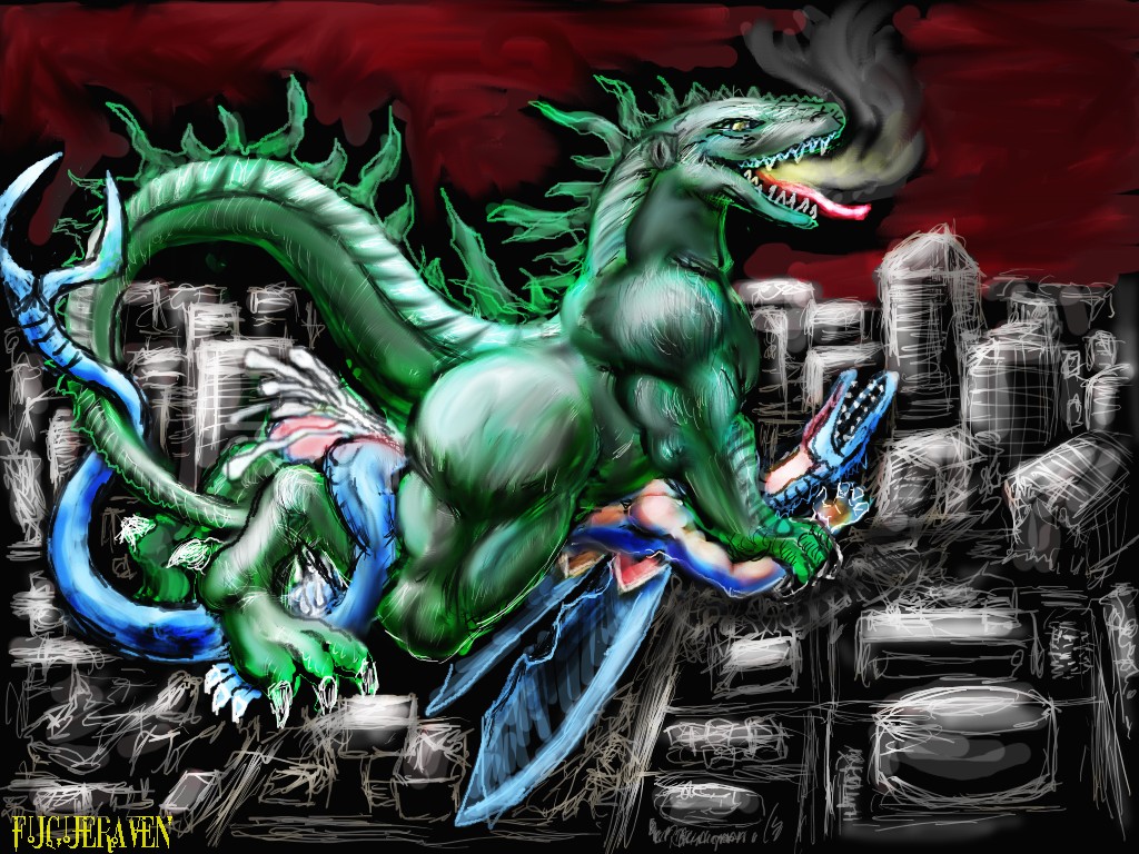 city fugueraven kaiju monster penetration reptile sex tagme