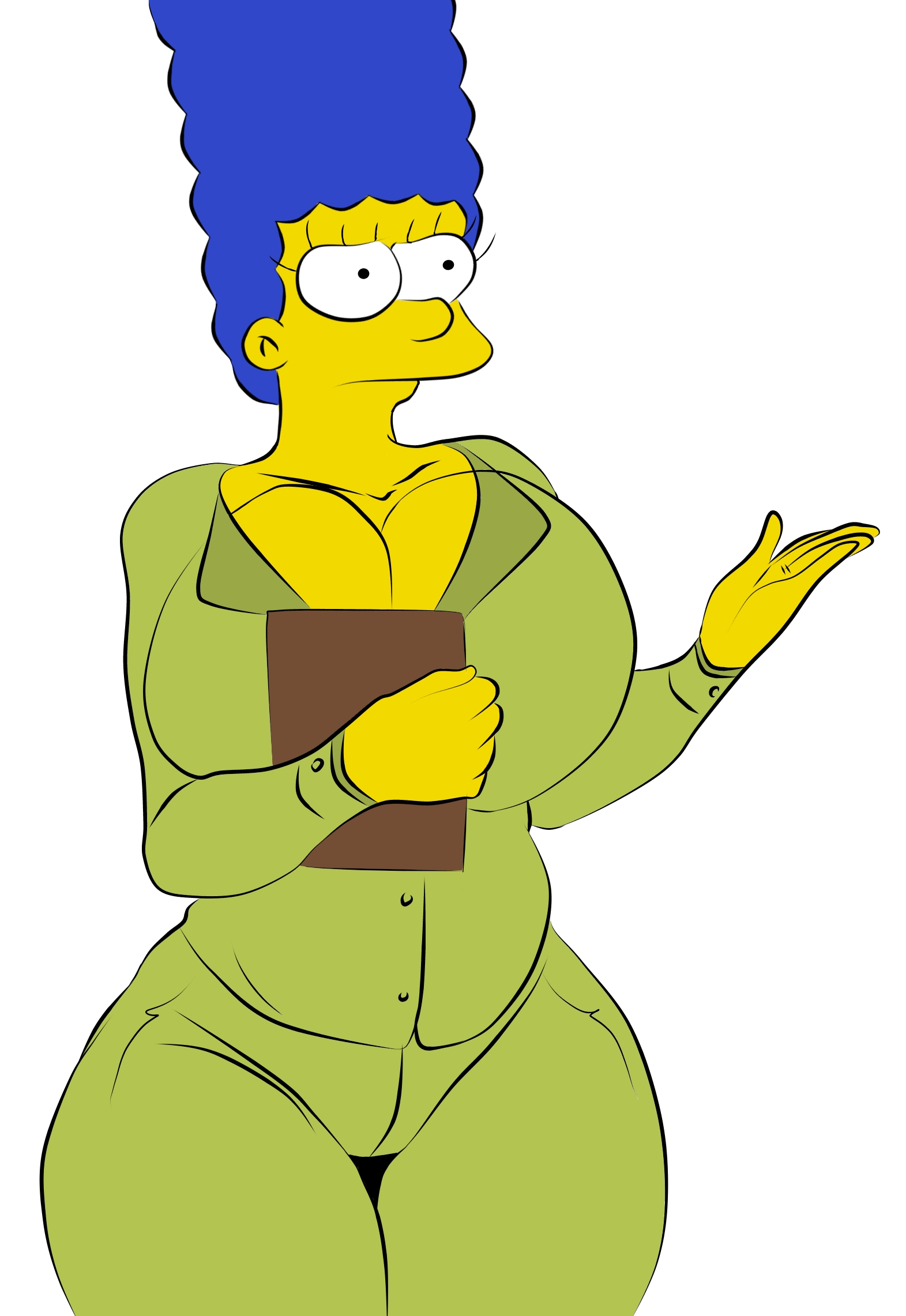 androidspaints, ass, big ass, big breasts, breasts, detnox, female, marge simpson, milf, solo, the simpsons, traced