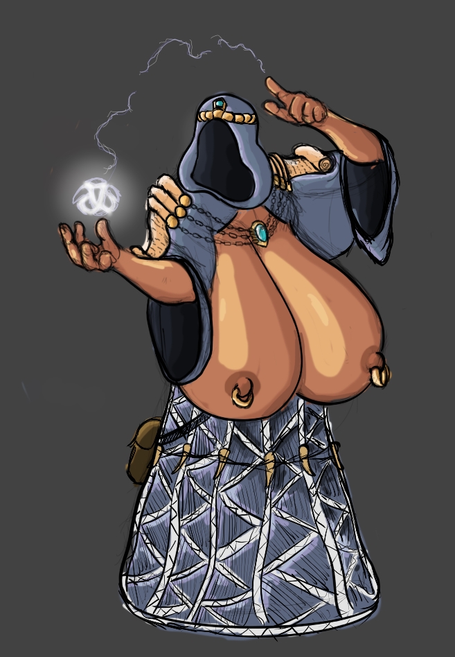 female gigantic_breasts huge_breasts large_breasts sorceress twotudz
