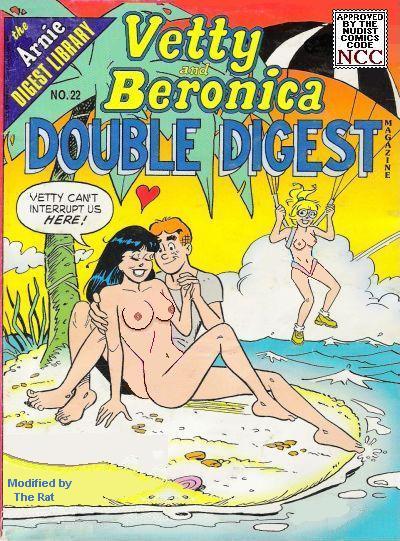 2girls alias_the_rat archie_andrews archie_comics betty_and_veronica betty_cooper black_hair blonde_hair multiple_girls nude veronica_lodge