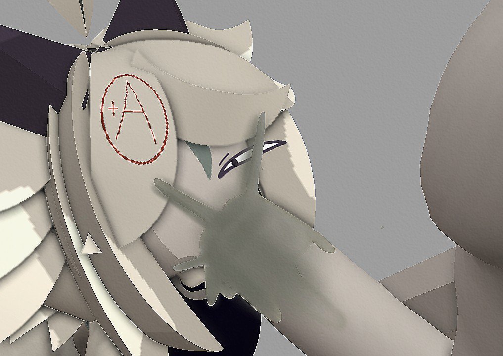 3d, blowjob, cum in mouth, cum leaking, cum leaking out of mouth, cum on face, cum splatter, femboy, fundamental paper education, gay, horns, image, looking annoyed, looking at viewer, male on femboy, oliver (fundamental paper education), oral, oral sex, oral sex close-up, oral sex closeup, pecs, white face, white hair