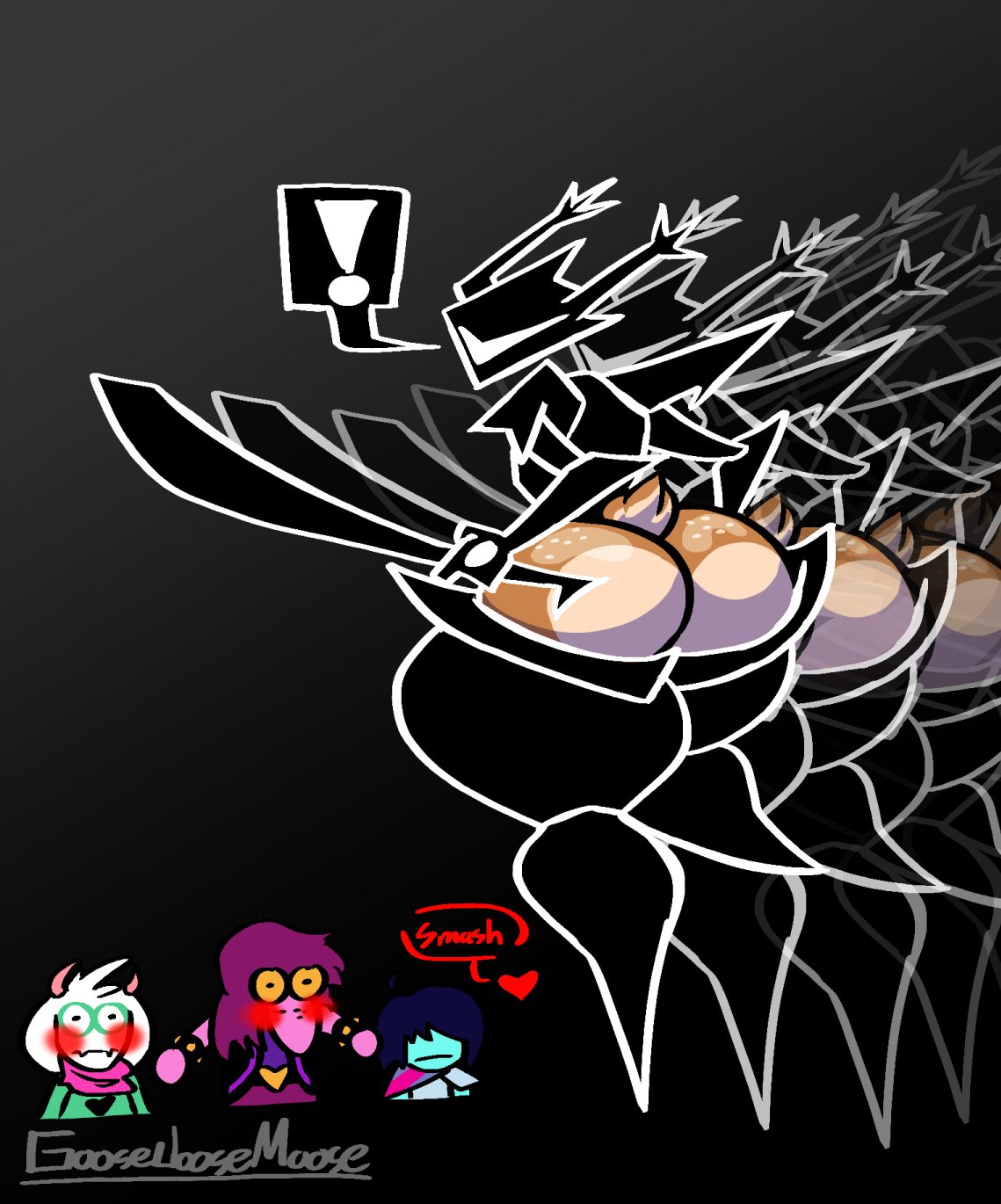 ass, ass focus, december holiday, deltarune, dess holiday, kris (deltarune), meme, peachy ass, ralsei, ralsei (deltarune), roaring knight, sketch, susie (deltarune), undertale, undertale (series)