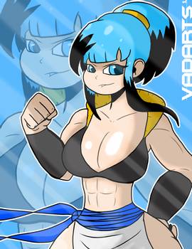 1female 1girls 2020 abs artist_name biceps big_boobs big_breasts big_tits biting_lip biting_own_lip black_armband black_armwear black_hair black_wristband blue_eyes blue_eyes_female blue_hair blue_theme breasts bulchi bulma_briefs chichi curvaceous curvy curvy_body curvy_female curvy_figure curvy_hips curvy_thighs dragon_ball dragon_ball_super female female_focus female_only female_solo fist fist_clenched fusion hand_on_hip hips hourglass_figure hypothetical_fusion line_art looking_at_viewer looking_pleasured metamoran_clothing metamoran_fusion muscles muscular muscular_arms muscular_female muscular_thighs ponytail shiny shiny_breasts shiny_clothes shiny_skin smirk smirking solo solo_female solo_focus tagme thick_legs thick_thighs thighs two_tone_hair vadarts watermark wide_hips