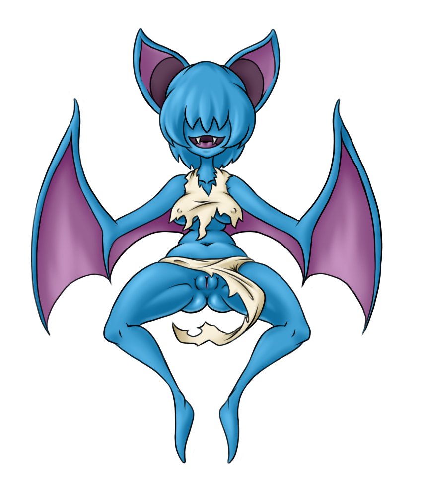 1girls anthro ass bat bat_ears bat_wings big_ass blue_hair blue_skin causticamygdala clothing clothing_aside curvy eyeless fangs female flashing flashing_pussy hair hair_covering_eye monster_girl nintendo nipple_bulge personification pokémon_(species) pokemon pokemon_(game) pokemon_(species) pokemorph puffy_pussy pussy skimpy skimpy_clothes smile thick_thighs thighs vagina video_games zubat