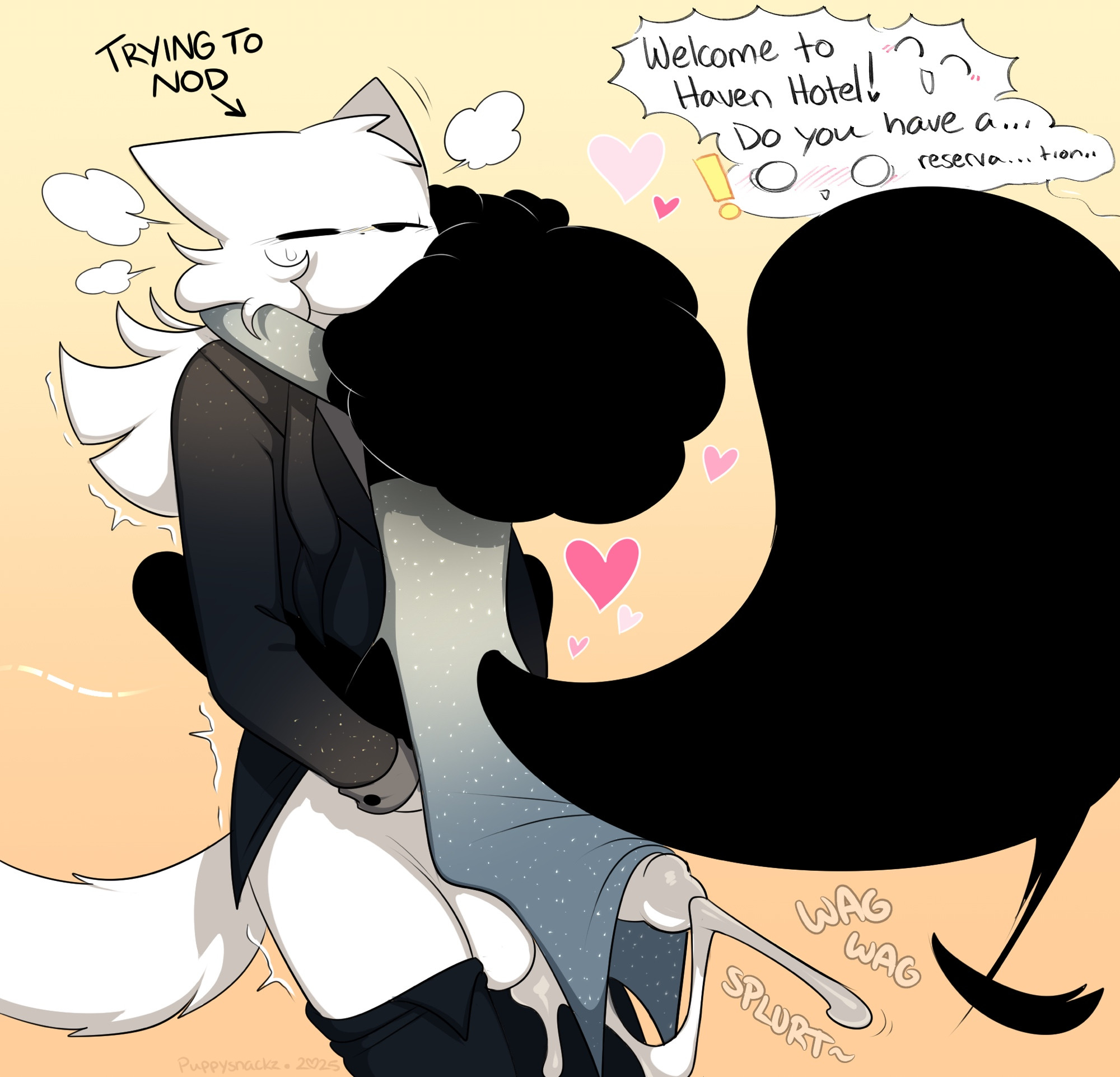 cum, heart, male, puppysnackz, puppysnackz (character), tagme, tail, text bubble