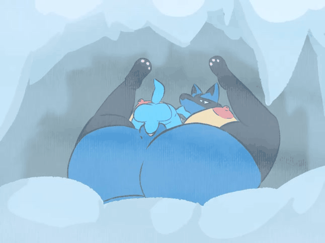 <1_second_video age_difference alpha_pokemon animated ass female female_lucario furry horny horny_female horny_male larger_female lucario male male/female mating_press nintendo no_sound pokemon pokemon_(species) pokemon_dppt pokemon_legends_arceus riolu short_playtime small_but_hung small_dom_big_sub smaller_male snow tagme tanbagel_ video