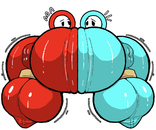 2boys, alan becker, animation vs animator, ass, ass to ass, balls, balls stretcher, ballsack, big ass, big balls, chunkylous, chunkylous (artist), circle head, cyan body, low quality, male, male only, original character, presenting anus, presenting ass, presenting hindquarters, puffy anus, red body, stickman, tagme, the dark lord (animator vs animation), thick, thick ass, wiggle lines