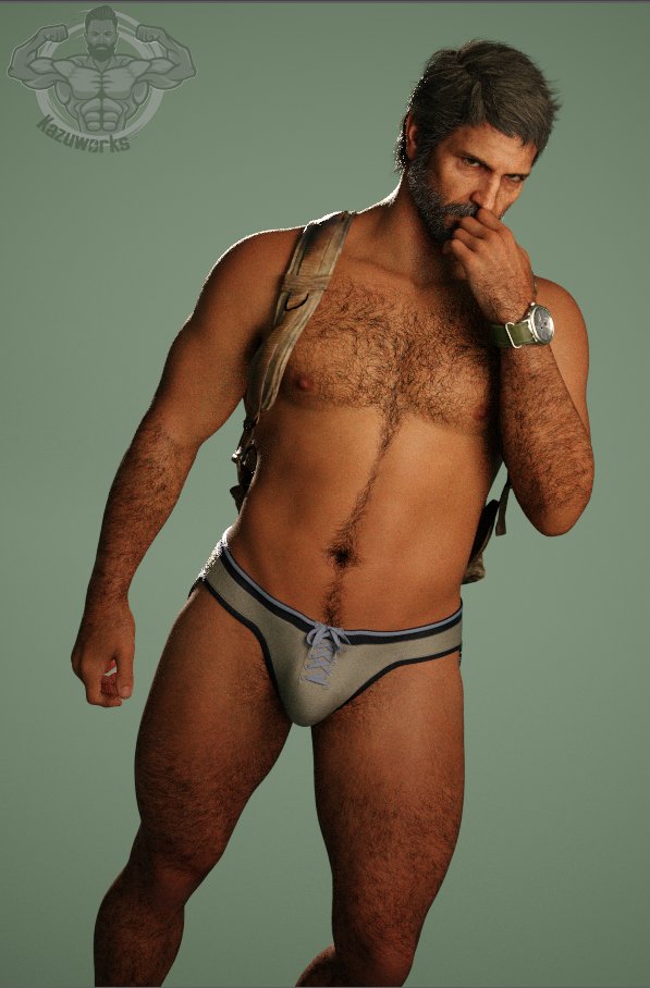 1boy, 1male, beard, boxer briefs, brief, daddy, dilf, fleshlight, gay, hairy, hairy armpits, hairy arms, hairy chest, hairy legs, hairy male, handsome, handsome man, happy trail, joel miller, kazuworks, male, male focus, male nipples, male only, male pov, masculine, masculine male, naked, navel, navel hair, nipples, no sound, older male, pantless, partially clothed, partially naked, render, rendered, sexy, shirtless, skinny, solo, solo focus, solo male, speed, tagme, the last of us, wristwatch
