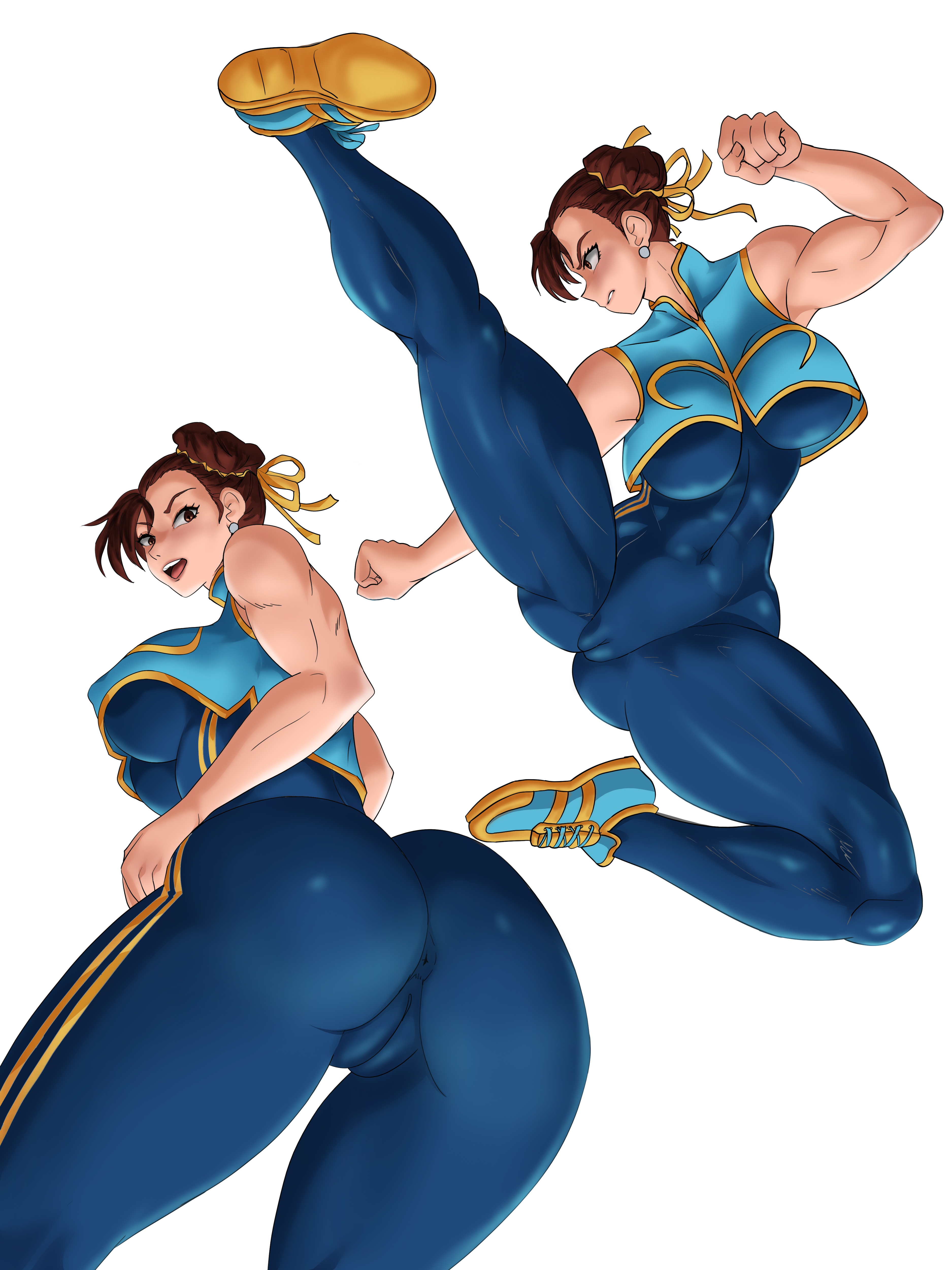1girls, ass, big ass, big breasts, breasts, capcom, chun-li, female, female only, long hair, mature female, muscular, muscular female, street fighter, tagme, thelorope, thick thighs