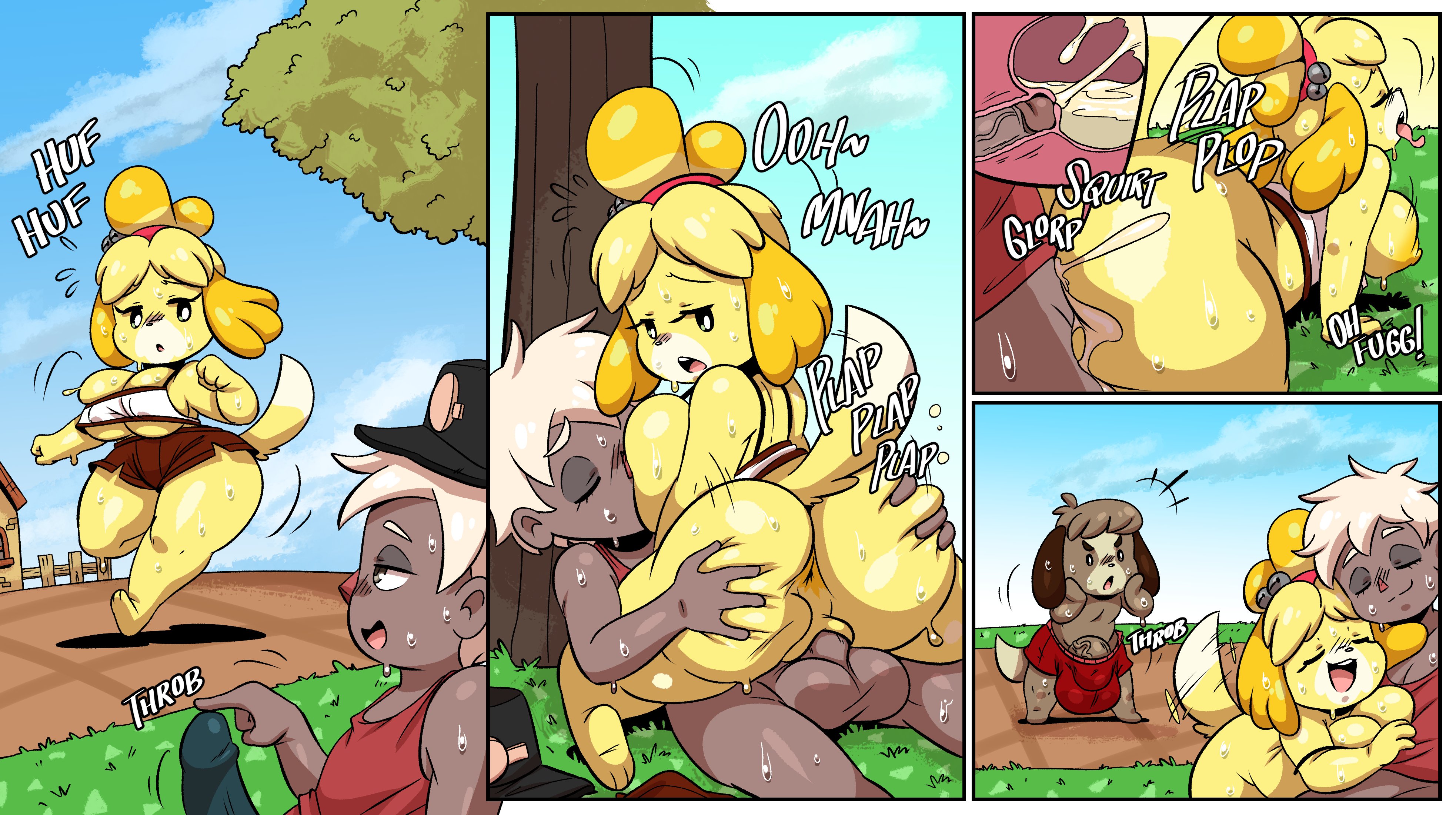 1boy, 1girls, 2020, 2boys, 4 fingers, animal crossing, animal crossing boy, animal crossing new leaf, animal ears, anthro, anthro on human, anthrofied, anus, ass, ass grab, balls, big areola, big ass, big balls, big breasts, big butt, big nipples, big penis, black eyes, black nose, booty shorts, bottomless, bottomwear, breast squeeze, breast sucking, breasts, breasts out, brother, brother and sister, brown fur, brown skin, bubble ass, bubble butt, bulge, butt grab, canine, casual, casual nudity, cowgirl position, crop top, cum, cum in pussy, cum inside, cum overflow, dark skin, dark-skinned male, digby (animal crossing), doggy style, domestic dog, erection, eyebrows, eyelashes, fat ass, fat butt, female, fur, furry, furry ass, genitals, gigantic ass, gigantic balls, gigantic penis, gym uniform, hand on ass, hand on butt, hands on ass, hands on butt, hat, hips, huge ass, huge balls, huge breasts, huge butt, huge cock, human, human on anthro, humanoid genitalia, humanoid hands, humanoid pussy, humanoid vagina, isabelle (animal crossing), joaoppereiraus, looking at another, looking at partner, looking at penis, looking down, male, massive ass, massive butt, narrowed eyes, nintendo, opposite sex twins, outside, penetration, penis, plump, plump ass, ponytail, pussy, rear view, round ass, round butt, short hair, short shorts, shorts removed, shortstack, siblings, sideboob, sister, spread anus, spread ass, sweat, sweatdrop, tail, text, thick, thick ass, thick penis, thighs, tight clothes, tight clothing, tight fit, tight shirt, twins, twitter, vagina, vaginal insertion, vaginal penetration, vaginal sex, video games, villager (animal crossing), white hair, wide hips, yellow fur