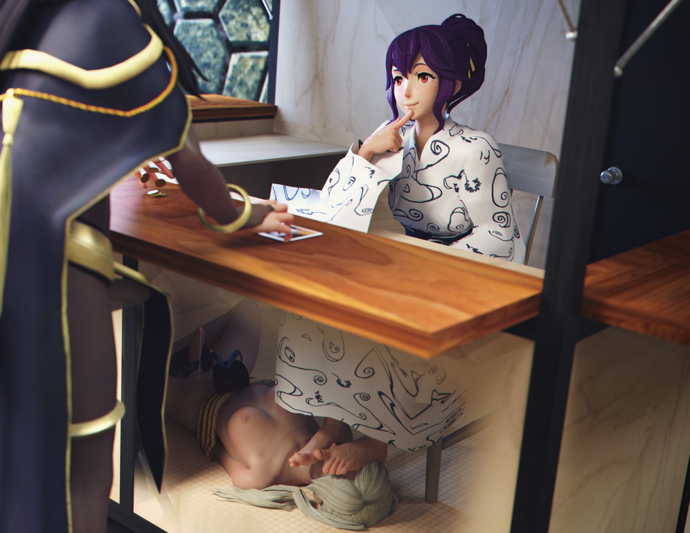 anna (fire emblem), dawadd, feet, female, fire emblem, fire emblem awakening, foot fetish, futanari, intersex, robin (fire emblem), robin (fire emblem) (female), tagme, tharja (fire emblem)