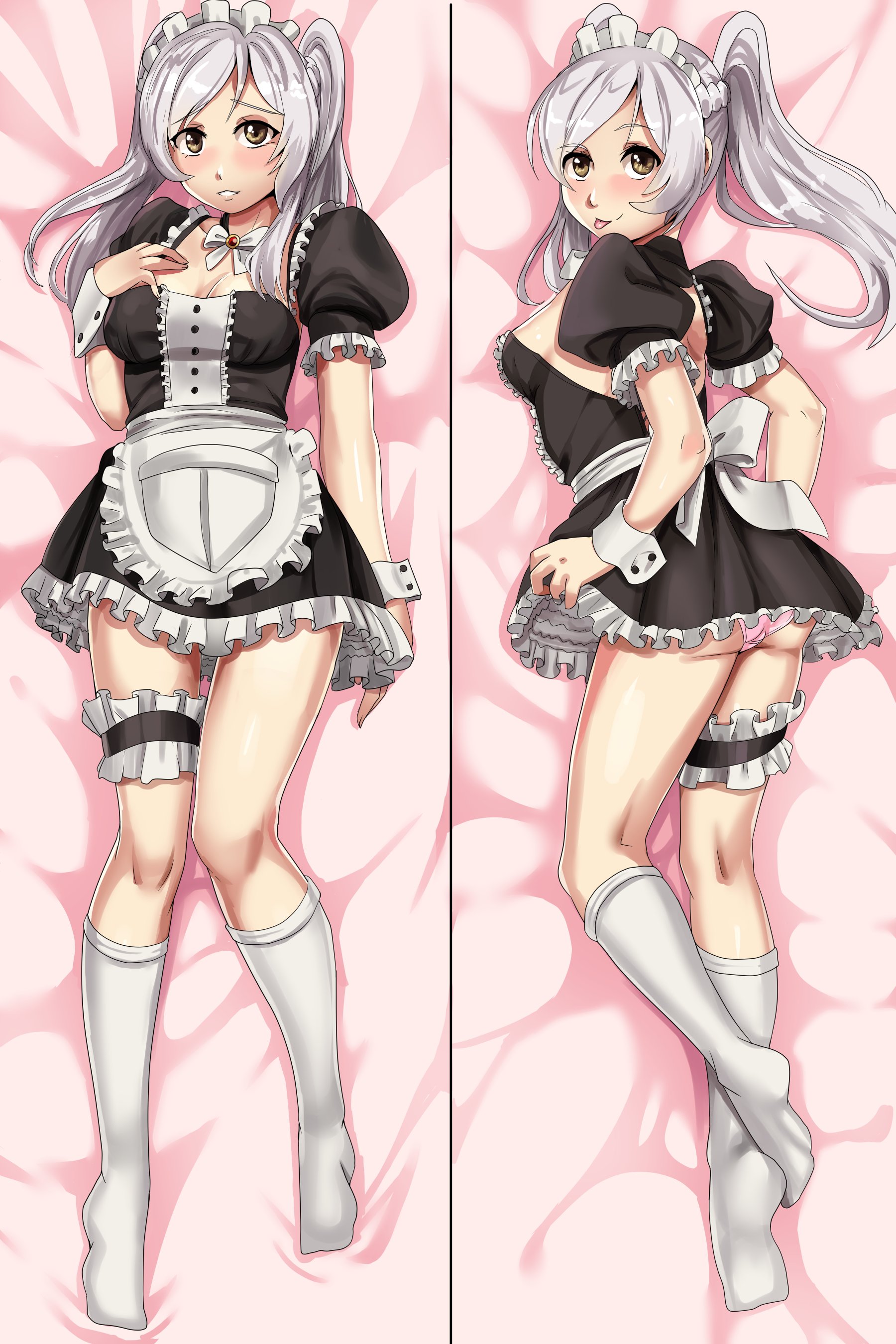 1girls, dakimakura, dakimakura design, female, female only, fire emblem, fire emblem awakening, maid, maid uniform, nico-mo, nintendo, robin (fire emblem), robin (fire emblem) (female), solo, tagme