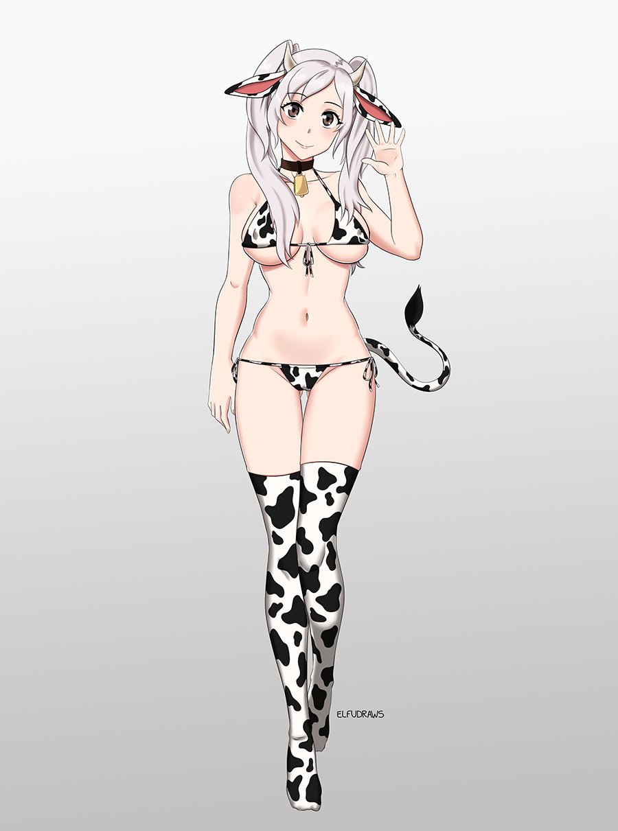 cow_ears cow_girl cow_print elfudraws fire_emblem fire_emblem_awakening robin_(fire_emblem) robin_(fire_emblem)_(female)