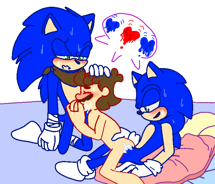 3boys age_difference anal anthro anthro_on_human bad_anatomy blowjob crossover footwear furry gay handwear kneeling male male_only mario mario_(series) michelle.machoox mostly_nude multiple_boys penis sitting sonic_(series) sonic_boom sonic_the_hedgehog threesome yaoi