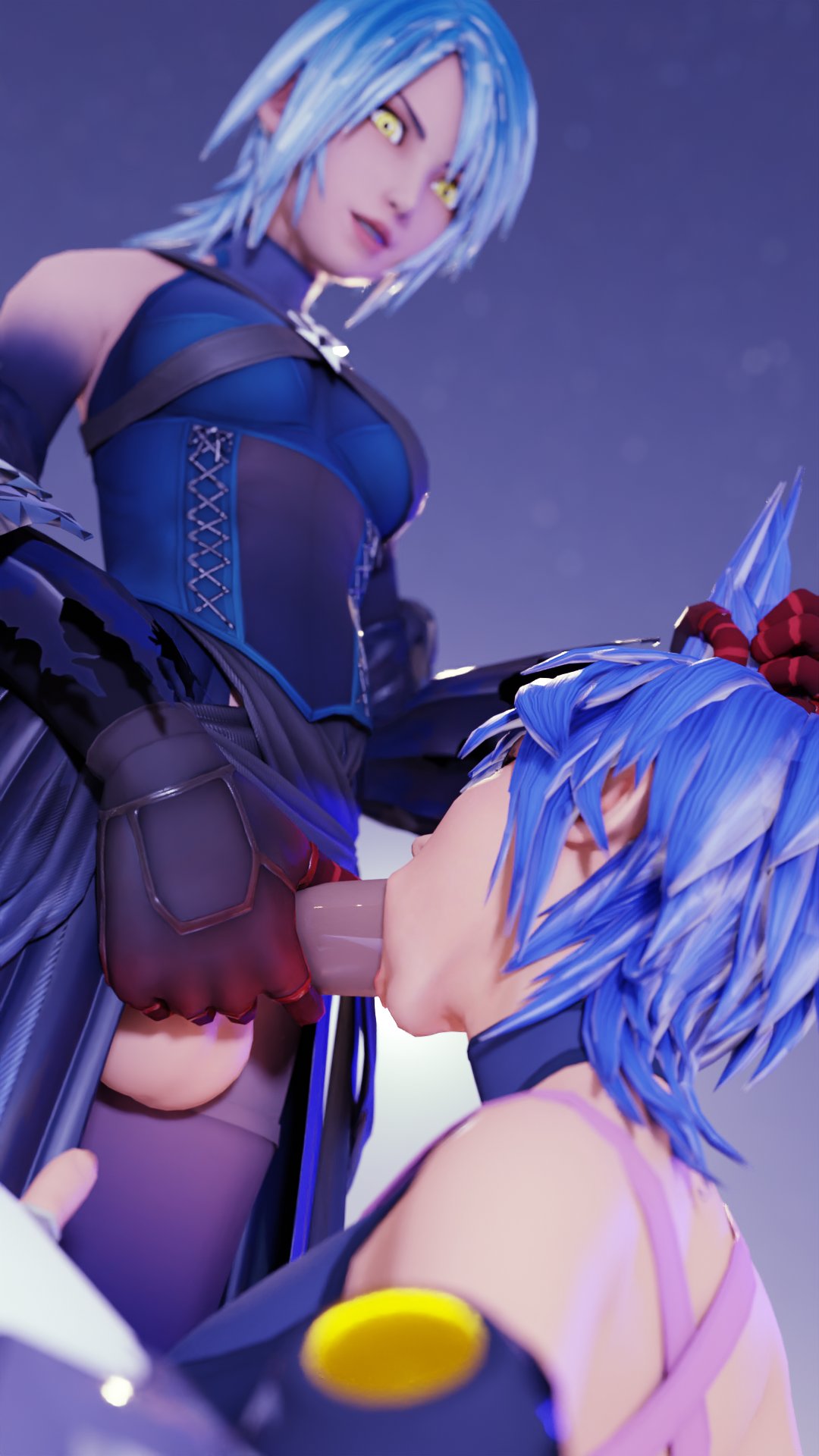 1futa anti-aqua aqua_(kingdom_hearts) blowjob blue_fur derringersfm disney enemy_conversion fellatio female forced forced_oral futa_on_female futadom futanari kingdom_hearts oral penis selfcest sfm square_enix testicles yellow_eyes