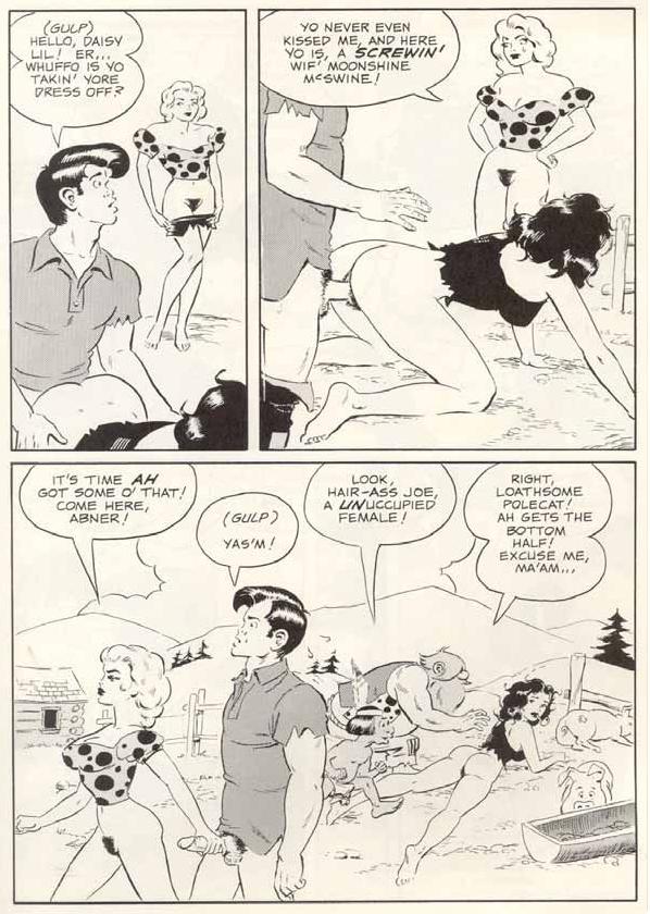 comic daisy_mae_yokum female hairless_joe human li'l_abner li'l_abner_yokum lonesome_polecat male moonbeam_mcswine sex straight wally_wood