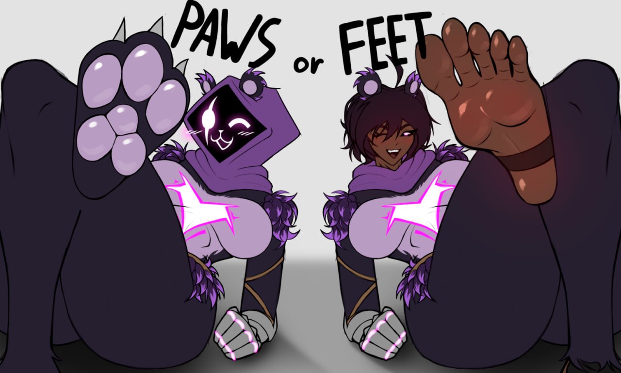 alternate body type, blinchosg, clothing, dark-skinned female, feet, female, foot fetish, fortnite, furry, humanoid, paw fetish, pawpads, paws, raven team leader, soles, toes, video game