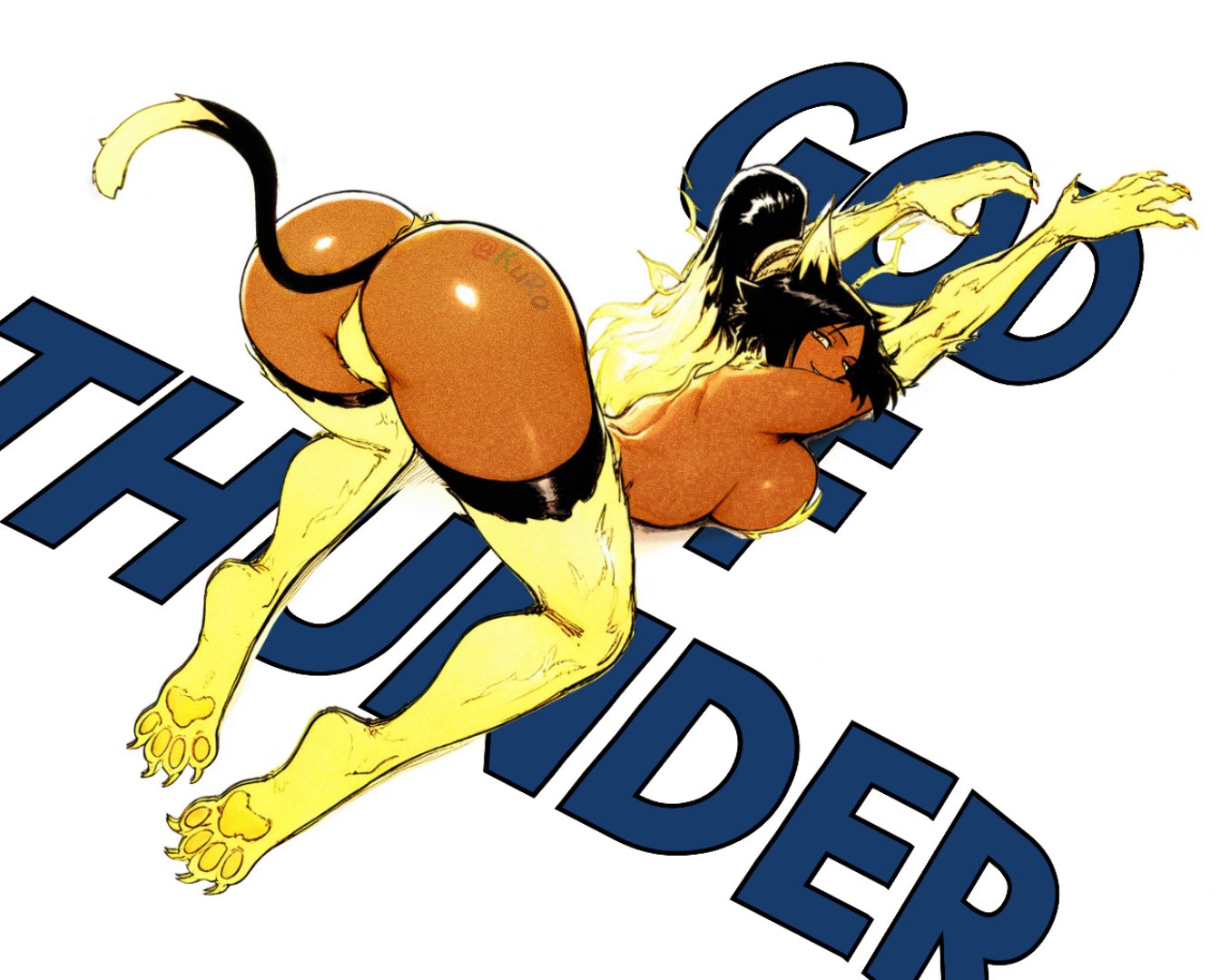1female, 1girls, 2020s, 2026, 2d, 2d (artwork), 2d artwork, african female, alternate breast size, animal ears, animerch, arched back, areola, areola slip, areolae, ass, ass bigger than head, ass focus, ass up, back, bare breasts, bare legs, bare shoulders, bare thighs, bbw, bending over, bent over, big areola, big ass, big boobs, big breasts, big butt, big nipples, big thighs, black body, black skin, bleach, bleach: the thousand-year blood war, boobs, bouncing breasts, breasts, brown skin, bubble ass, bubble butt, butt focus, cat ears, color, completely nude, completely nude female, curvaceous, curvaceous female, curvaceous figure, curvy, curvy body, curvy figure, curvy hips, dark skin, dark-skinned female, digital drawing (artwork), digital media (artwork), doggy style, face down ass up, fat ass, female, full body, glistening, glistening body, hair, hourglass figure, human, large ass, large breasts, legs, long ears, long tail, looking at viewer, looking back at viewer, mature, mature female, milf, mommy, monster girl, mother, muscular, muscular female, muscular legs, naked, naked female, nipple bulge, nipple outline, nipple slip, nipples, nude, nude female, purple hair, shihouin yoruichi, shiny skin, solo, sweaty ass, sweaty body, sweaty butt, tail, thick, thick ass, thick hips, thick thighs, thighs, tits, tremble lines, tremble spikes, voluptuous, voluptuous body, yoruichi shihouin, yoruichi stretch