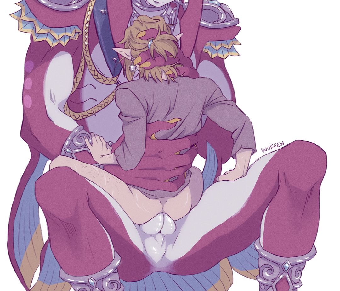 2 penises, 2boys, anal, anal sex, breath of the wild, diphallia, diphallism, femboy, gay, gay sex, hylian, interspecies, link, link (breath of the wild), male, male only, male/male, multi genitalia, multi penis, muscular, penis, pretty boy, prince sidon, shark, shark humanoid, sidon (zelda), size difference, the legend of zelda, wuffen, yaoi, zora
