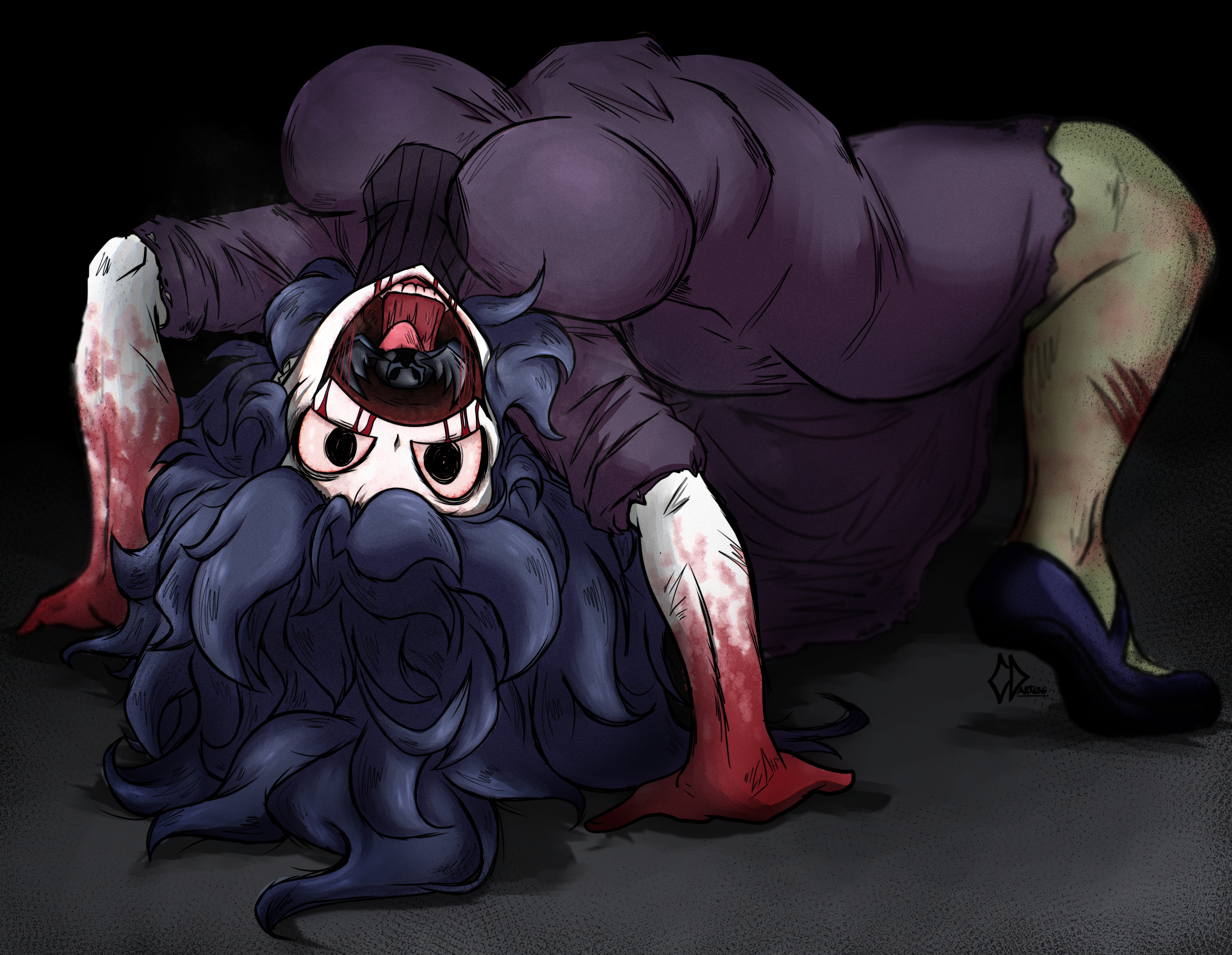 1girls, blood on hand, breasts, bug, centipede, elcracked656, fanart, fnf, fnf mod, fnf mods, friday night funkin, friday night funkin lullaby, friday night funkin mod, friday night funkin mods, friday night funkin', ghost, ghost girl, hands, hex maniac, hex maniac (pokemon xy), horror, hypnos lullaby, hypnotic eyes, npc, npc trainer, pokemon, pokemon xy, purple hair, solo, videogame