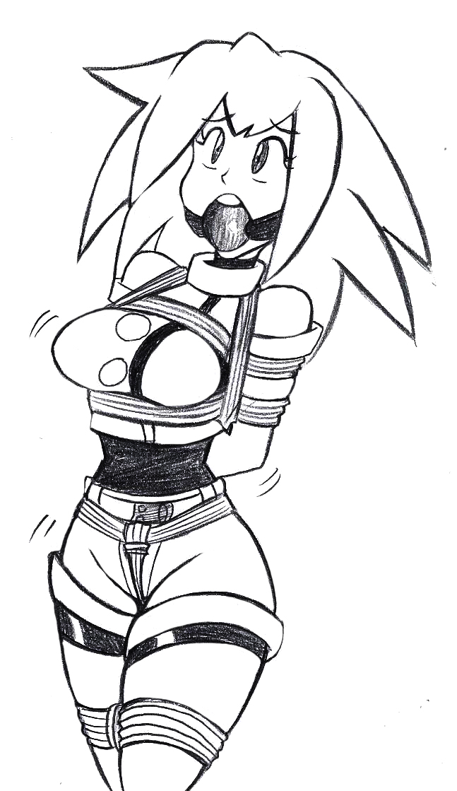 ball_gag bondage clothed femsub gag mega_man mega_man_legends raya100 rockman_dash roll_caskett rope